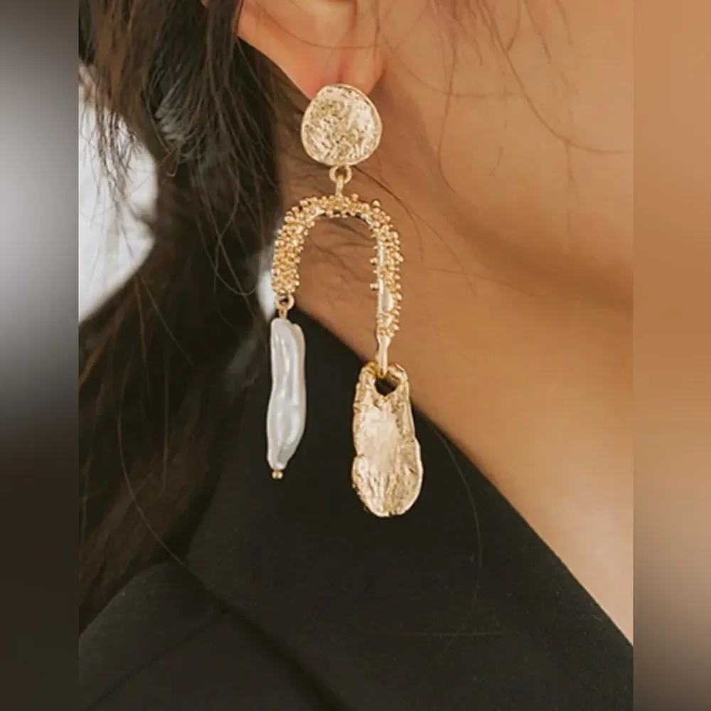 Pearl Drop earrings A307 - Picture 2 of 6